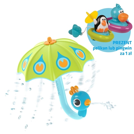 Parasolka paw - zielona - Opakowanie z okienkiem