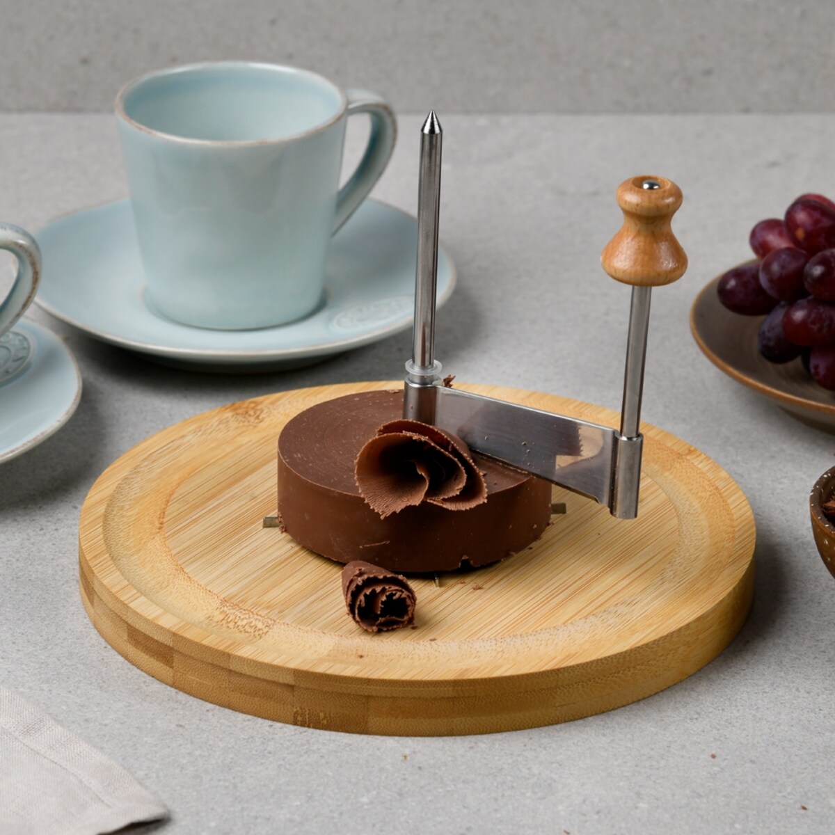 Krajalnica do sera z pokrywą KESPER, Ø 22 cm, bambusowa