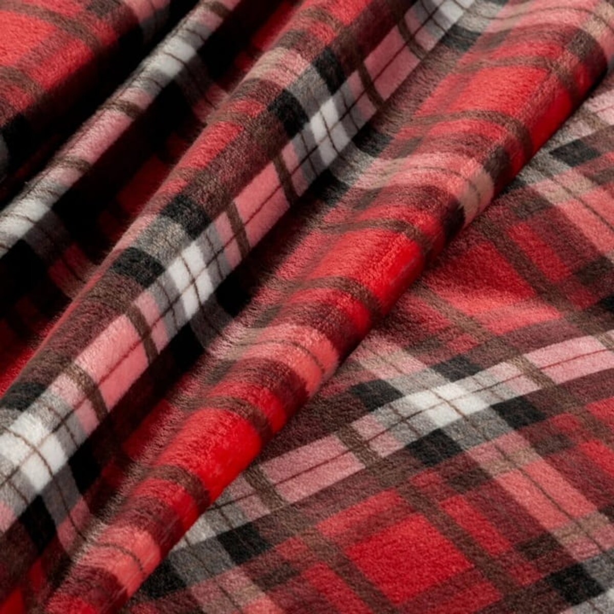 Świąteczny koc BLISS 150x200 kratka