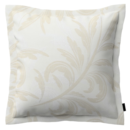 Poszewka Mona na poduszkę 45x45 szaro-beżowe liście akantu