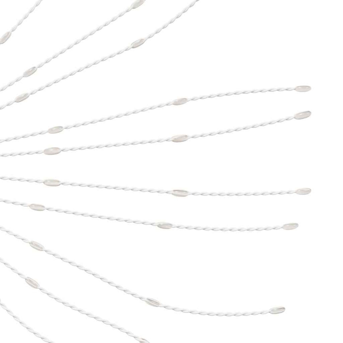 vidaXL Ozdoba świąteczna ze 140 lampkami LED, zimna biel, 17 cm