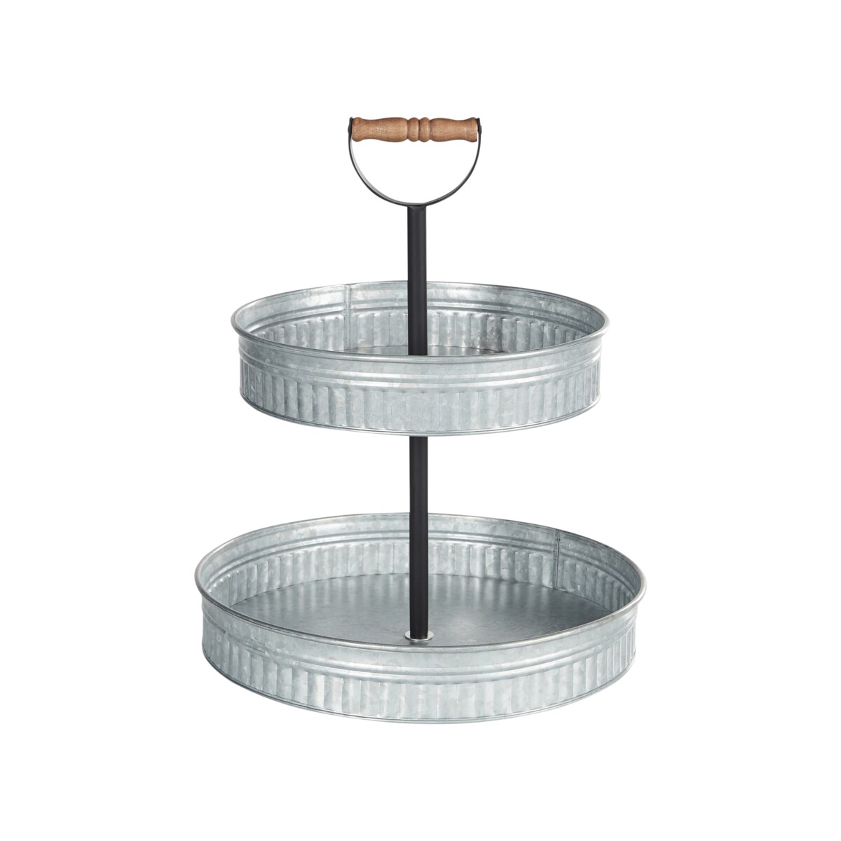 2-poziomowa patera na ciasto KOUIGN Srebrny