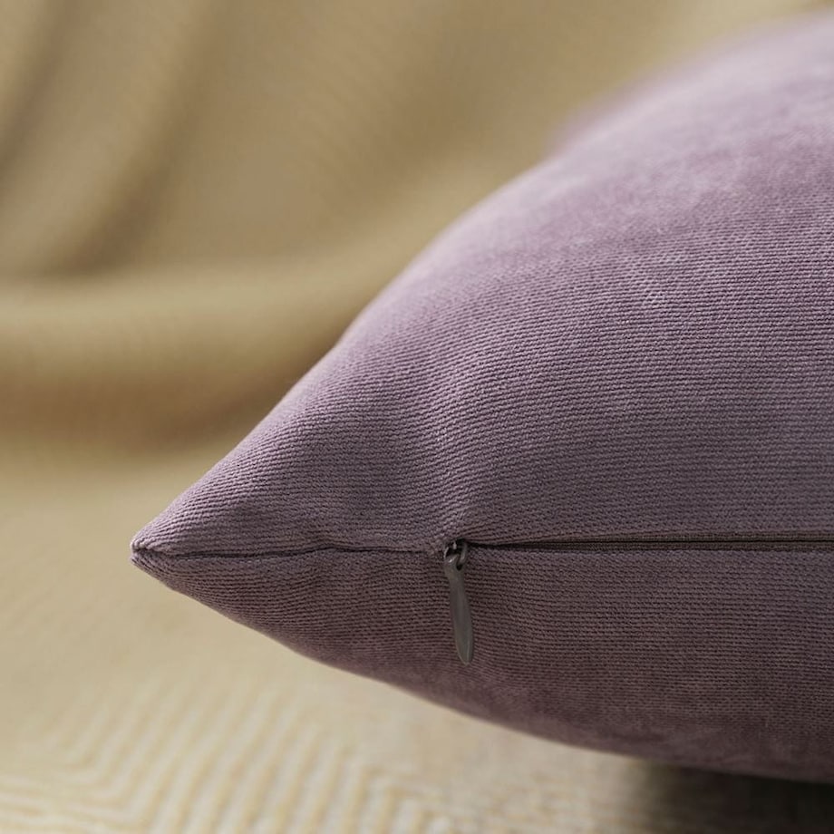 Poszewka dekoracyjna 45x45 wrzosowa, gładka