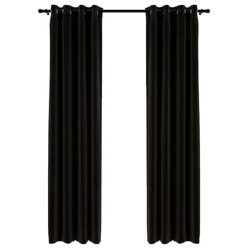 vidaXL Zasłony stylizowane na lniane, 2 szt., antracyt, 140x225 cm