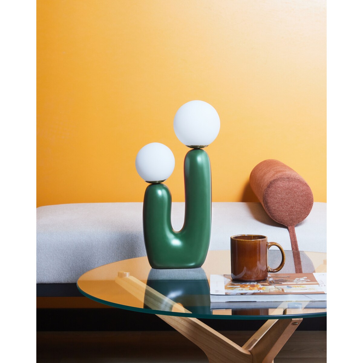 Lampa stołowa TULUN Ciemnozielony