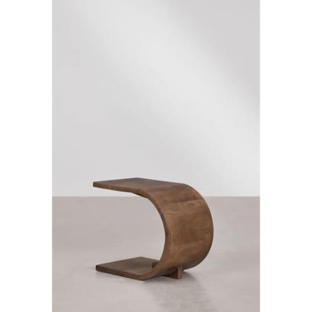 Stolik nocny z drewna mango, brązowy Rigi 45x30 cm