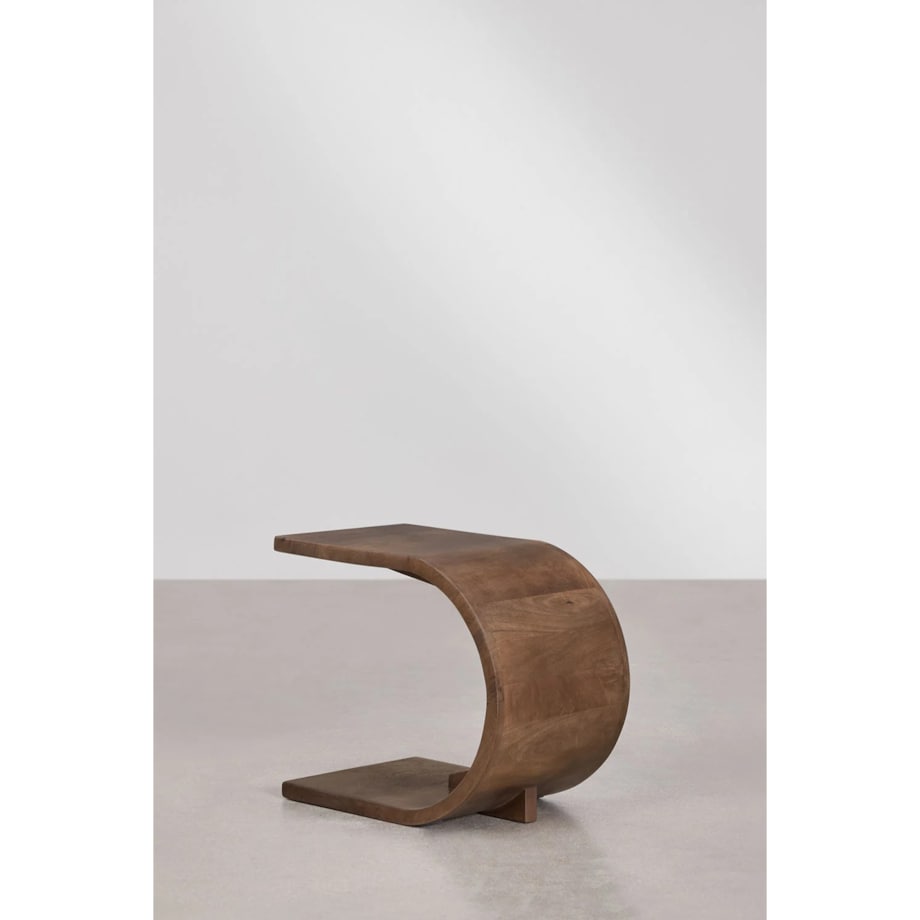 Stolik nocny z drewna mango, brązowy Rigi 45x30 cm