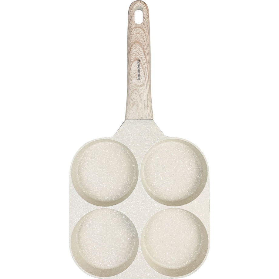 Patelnia marmurkowa 4 w 1 do naleśników jajek placków pancake 18cm BEŻOWA KLAUSBERG