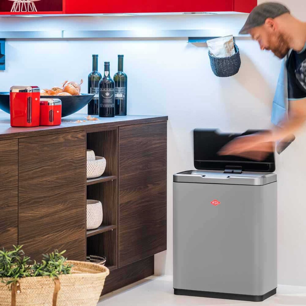 Kosz na śmieci piaskowy MATT i.Master Double - Wesco