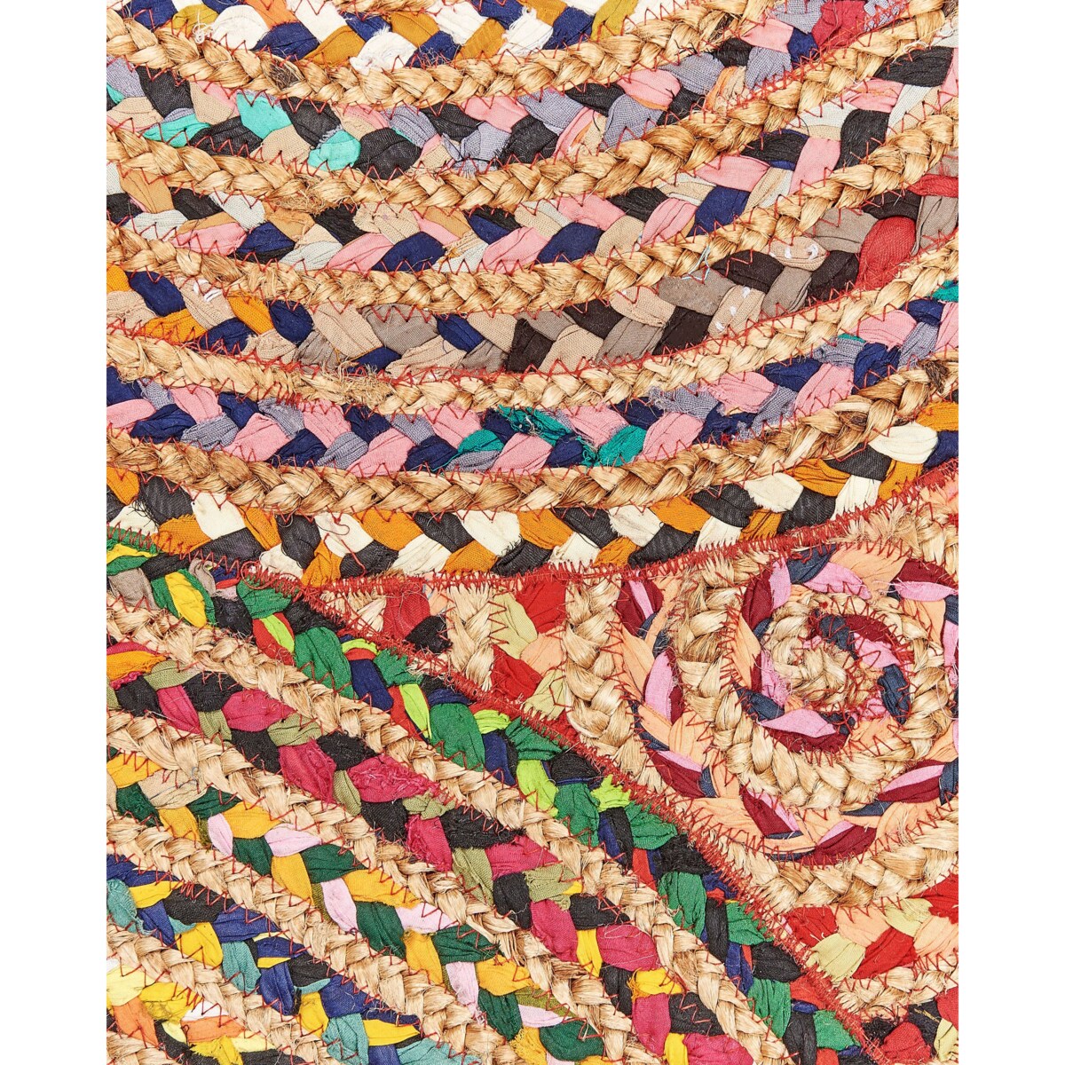 Dywan YENICE Kolorowy ø 140 cm Juta