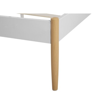 Łóżko metalowe 140 x 200 cm białe MAURS