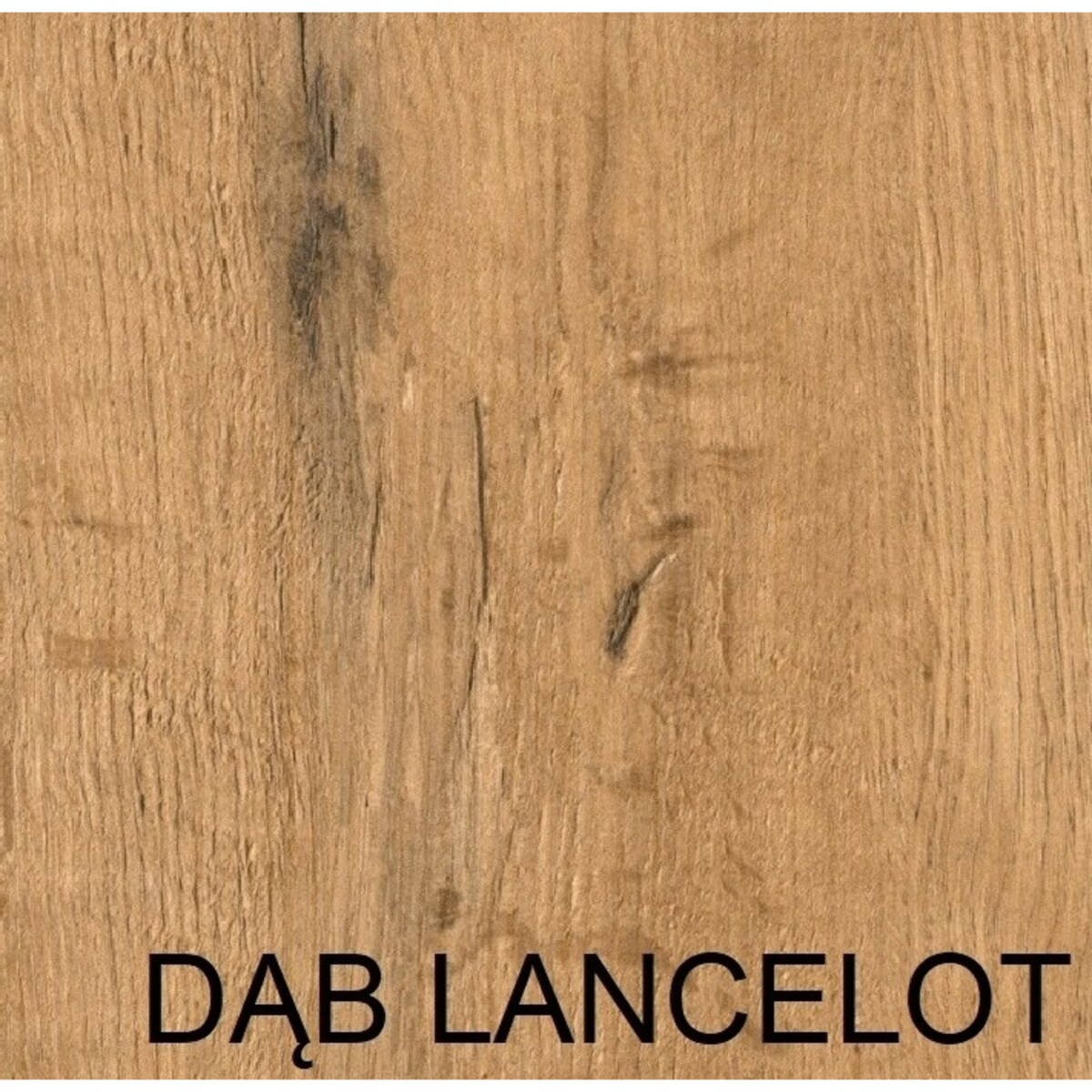 Stół rozkładany okrągły 90/190 - Dąb lancelot+n.czarne