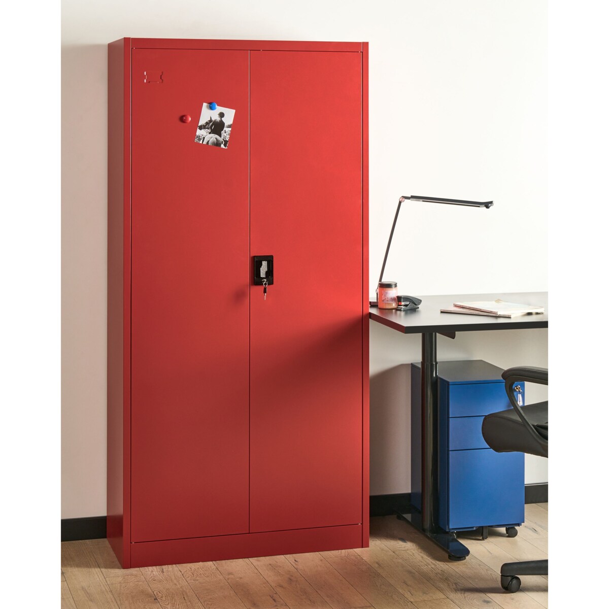 Szafka biurowa FELDSPAR Metal Czerwony