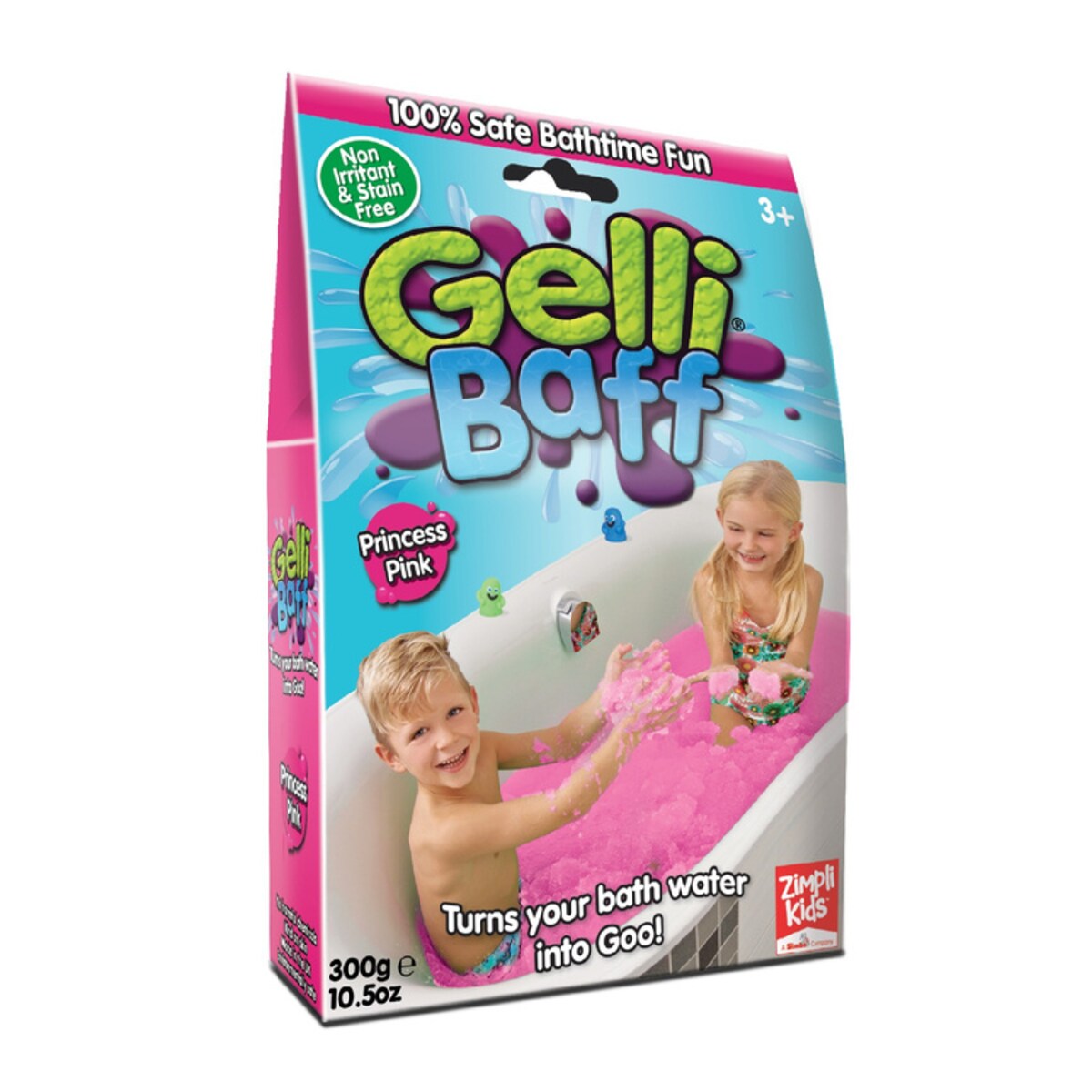 Magiczny proszek do kąpieli, Gelli Baff, różowy, 1 użycie, 3+, Zimpli Kids