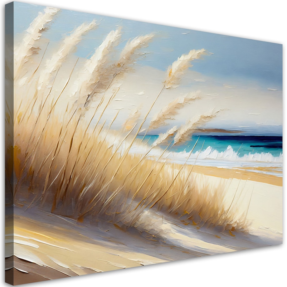 Feeby Obraz, Plaża morze wydmy 120x80 cm