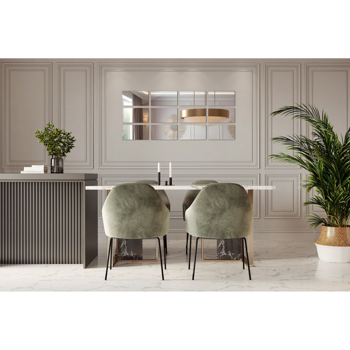 Płytki lustrzane 6 szt. 30x20 cm