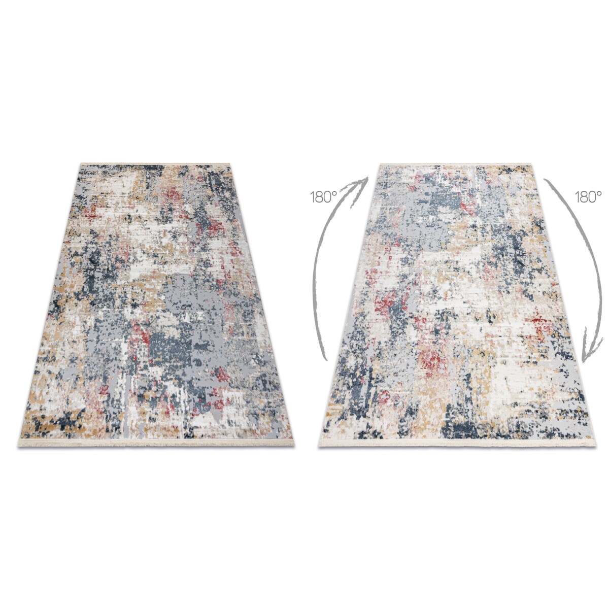 Dywan DISTIN 0123A różowy / pudrowy / 120x170 cm