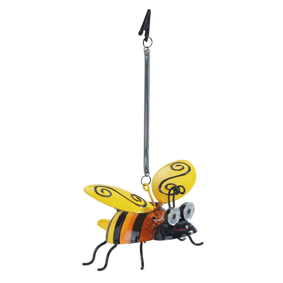 Lampa solarna, pszczółka ze świecącymi oczami LED, 14 x 9,5 cm