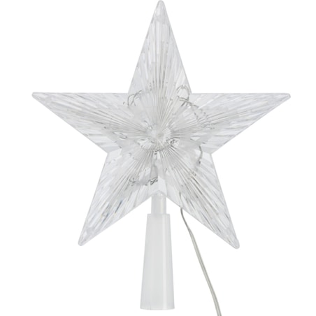Czubek na choinkę gwiazda LED, 21 cm