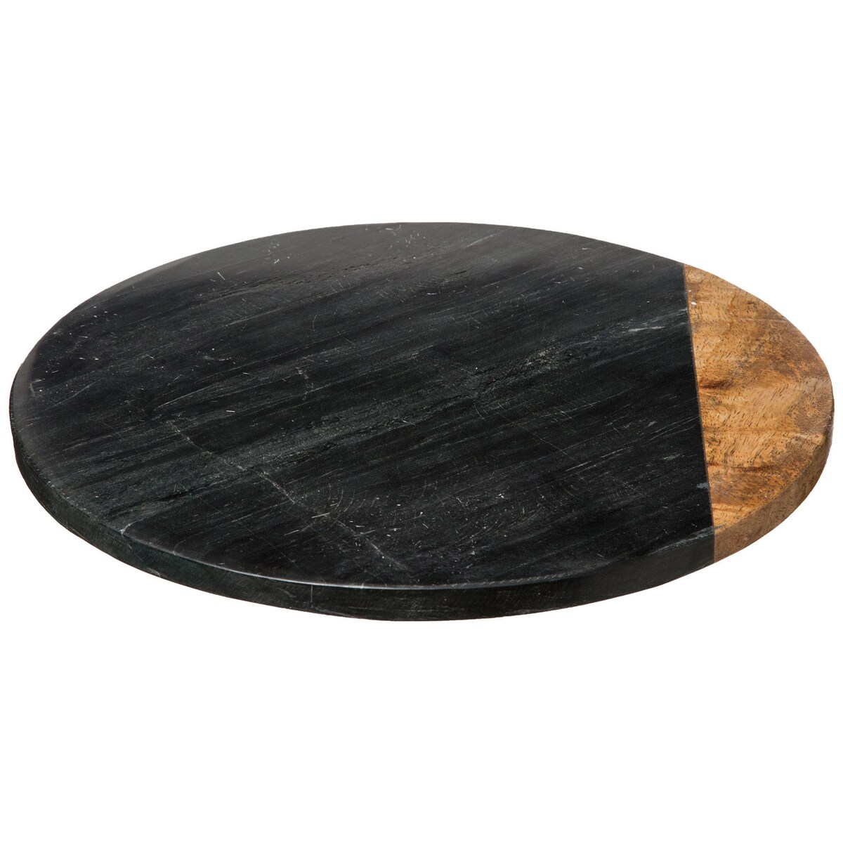 Taca obrotowa GEOM HYGGE, Ø 30 cm, marmur, kolor czarny