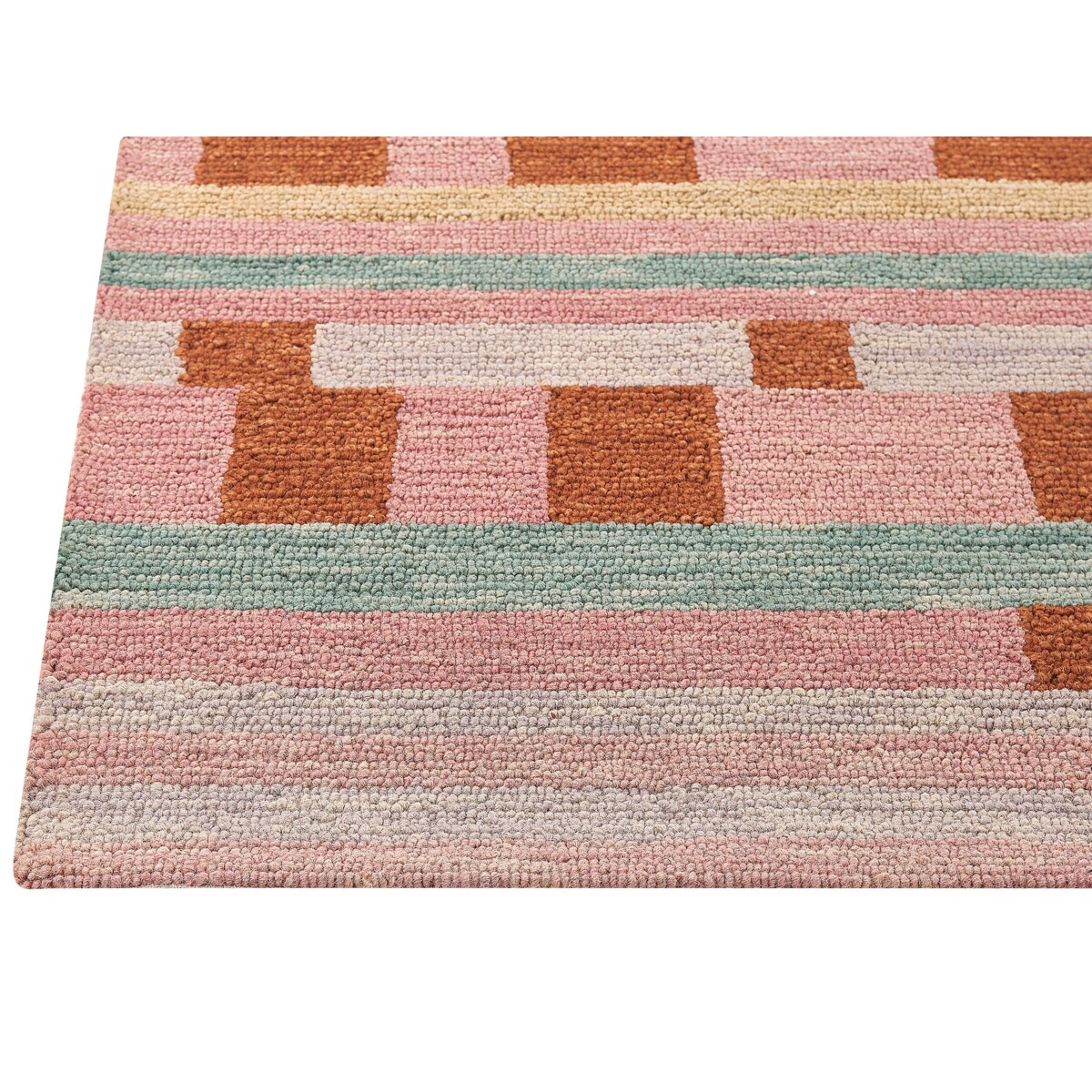 Dywan wełniany 160 x 230 cm wielokolorowy YOMRA