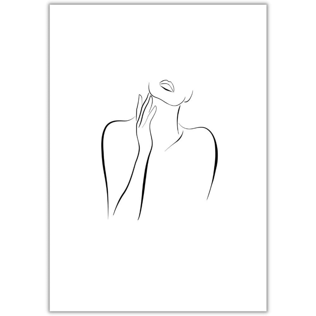 plakat line art mystery lady 3 50x70 cm