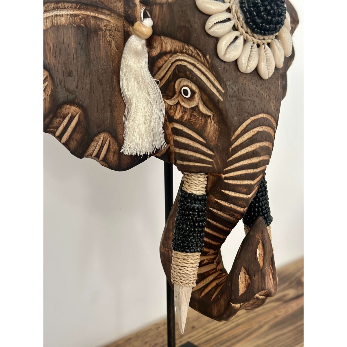 FIGURKA DEKORACYJNA SŁOŃ BRĄZOWY