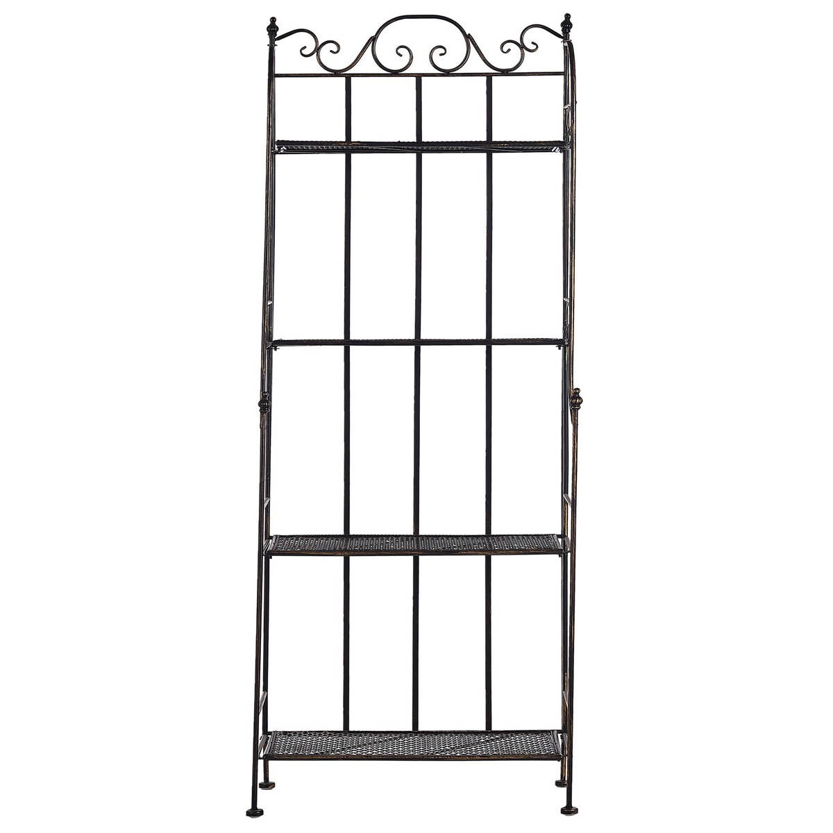 Regał ISERNIA Metal 155 cm 61 cm Czarny