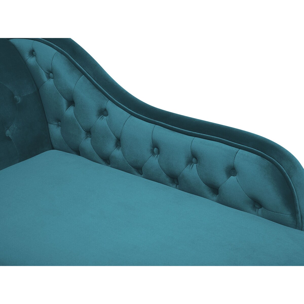 Szezlong welurowy lewostronny lazurowy NIMES