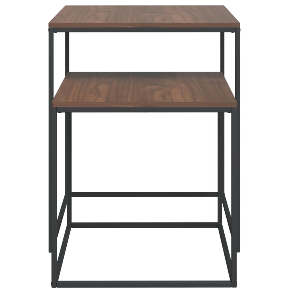 vidaXL Zestaw stolików kawowych 2 szt. materiał drewnopochodny i metal