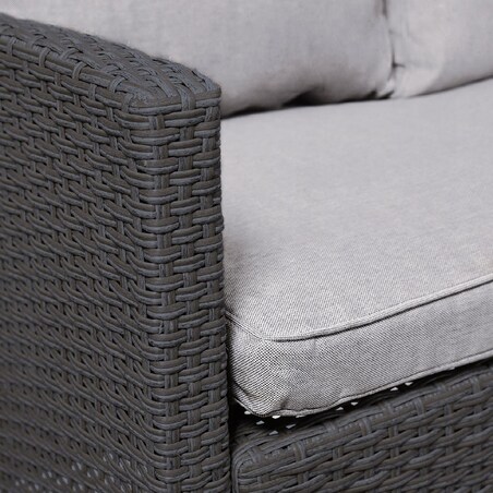 Zestaw Mebli Ogrodowych Technorattan Stół Sofa Fotel Komplet Wypoczynkowy Milano