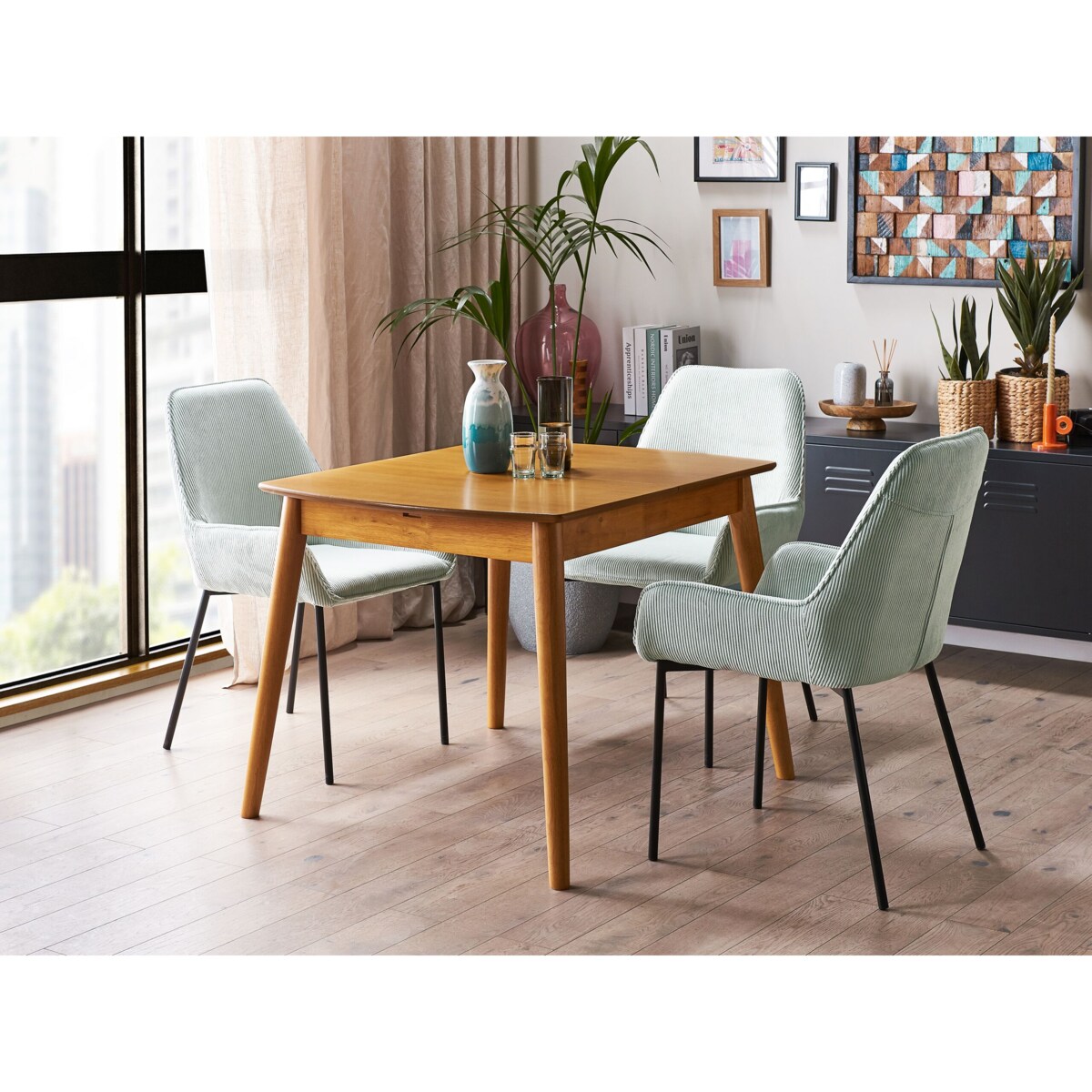 Stół do jadalni rozkładany 100/130 x 80 cm jasne drewno TOMS