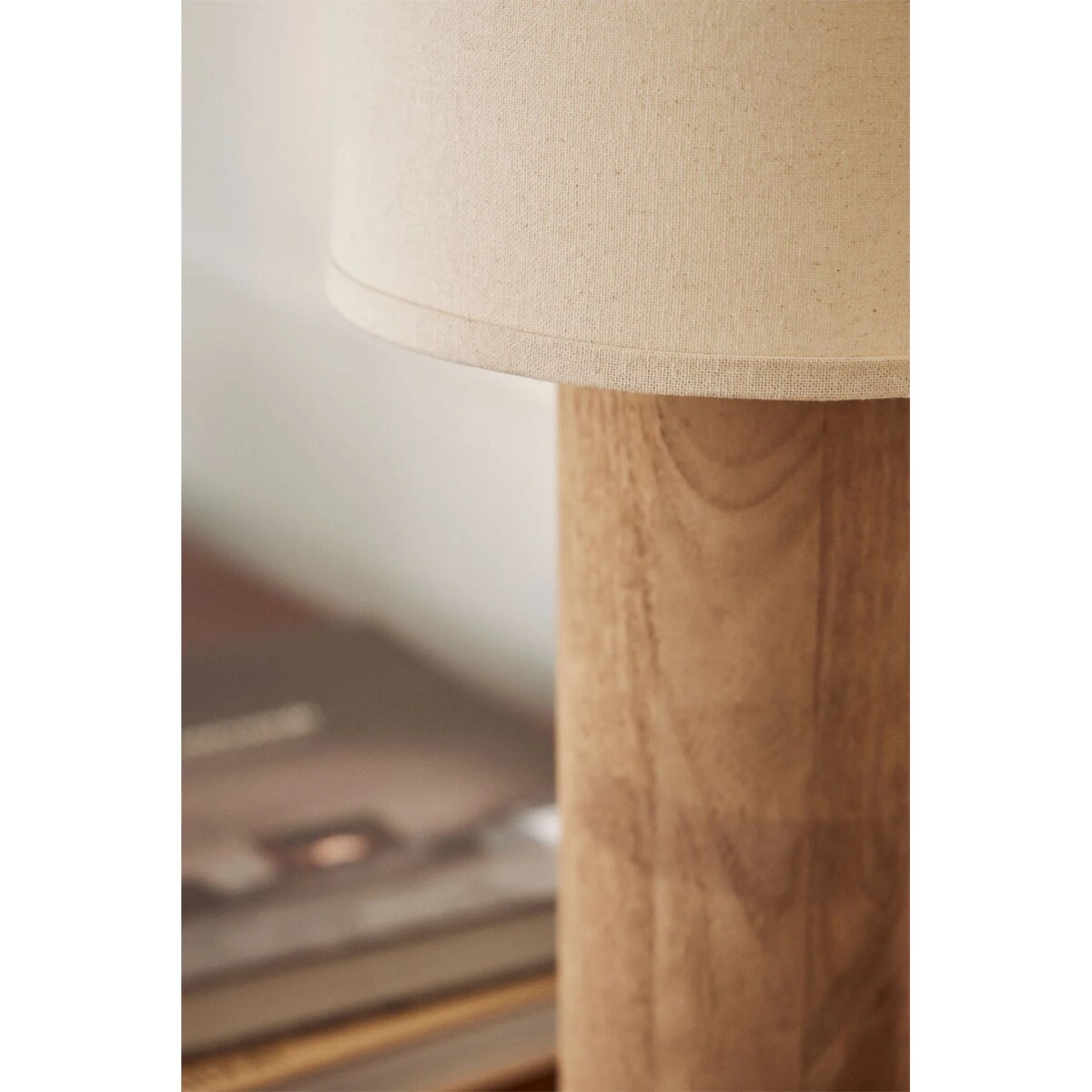 Lampa stołowa z drewna mango Carolina 70 cm