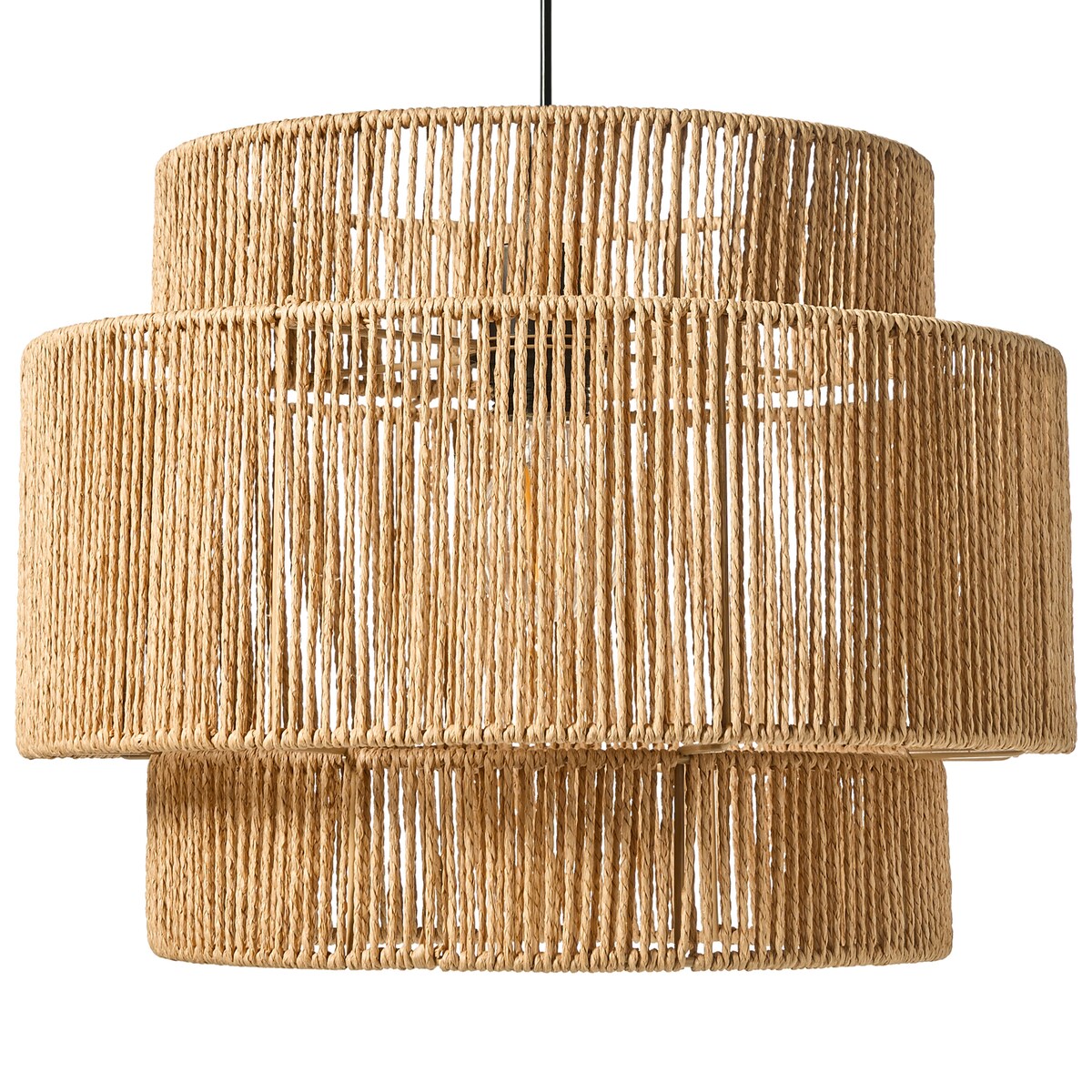 Lampa wisząca WOKIRO Papierowa plecionka Naturalny