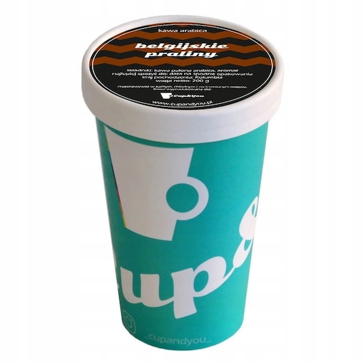 Kawa aromatyzowana BELGIJSKIE PRALINY ziarnista ARABICA Cup&You 200g - kawa smakowa deserowa