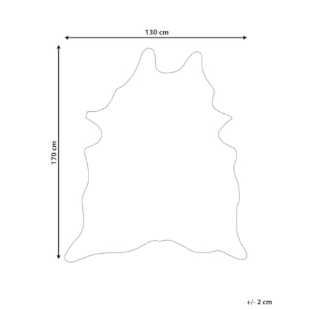 Dywan ekoskóra w łaty 130 x 170 cm brązowy ze złotym BOGONG