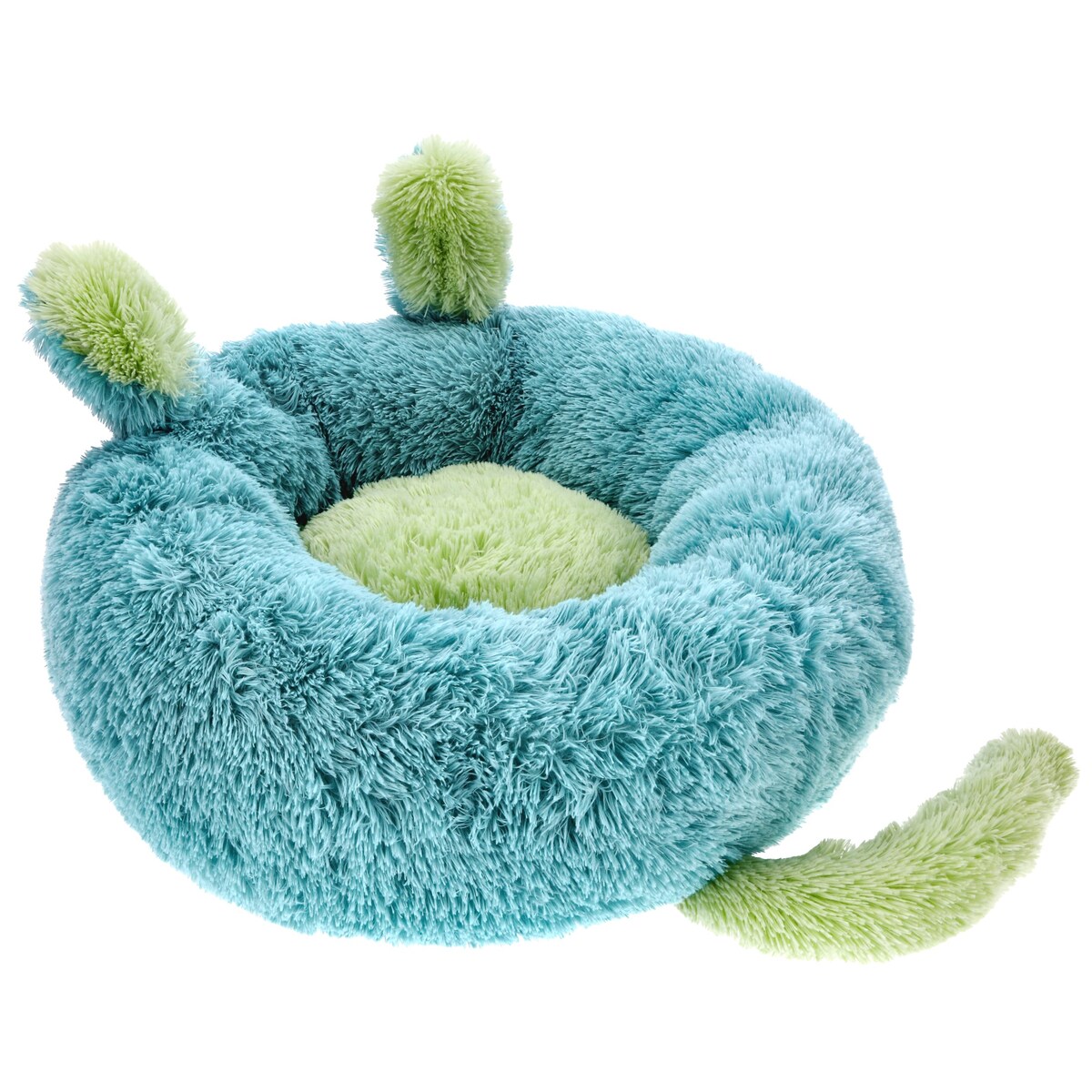 Legowisko dla psa POSŁANIE kojec okrągłe MIĘKKIE poduszka 80x80 cm WŁOCHATE