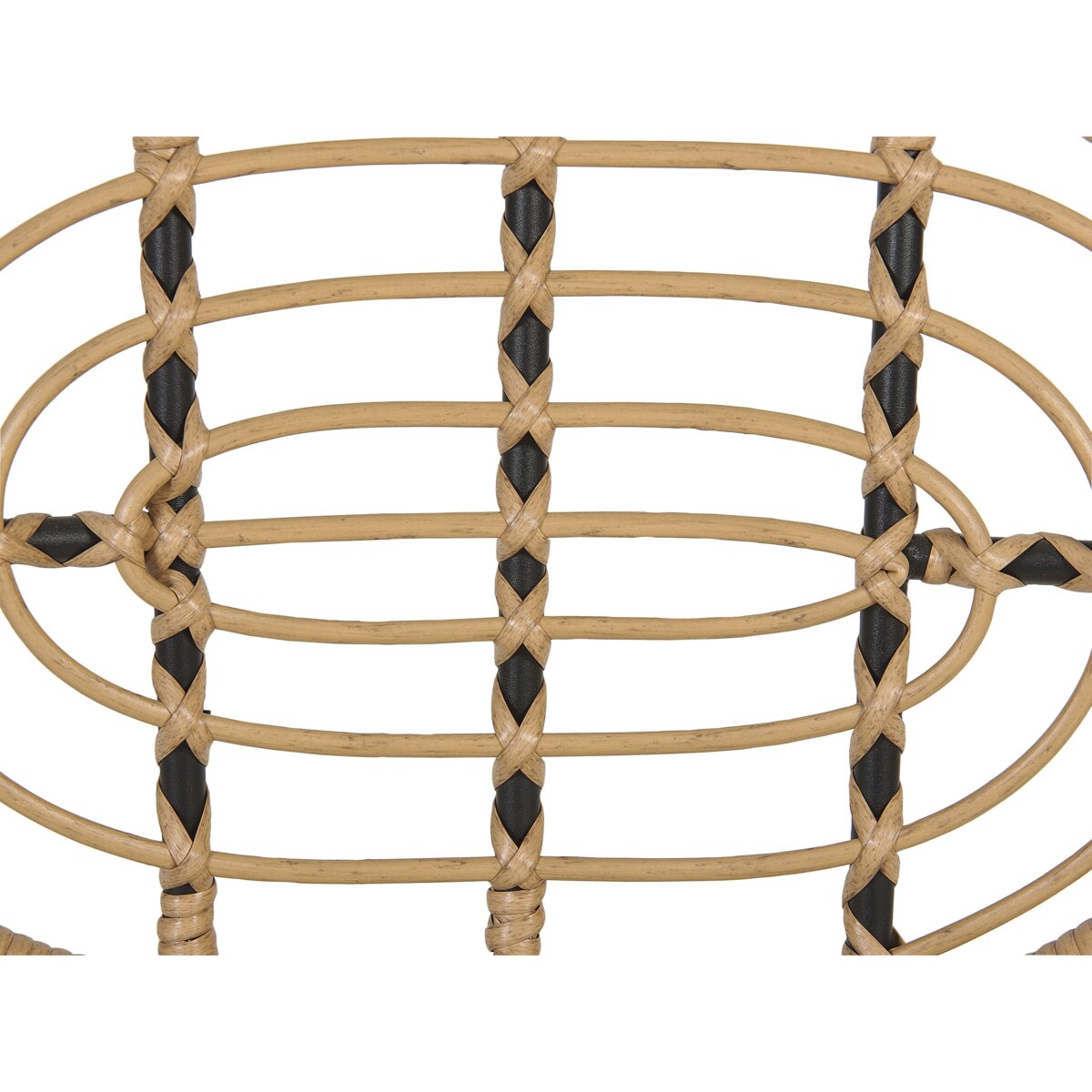 Zestaw 8 krzeseł z technorattanu naturalny PRATELLO