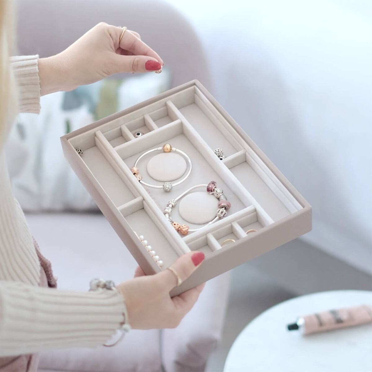 Organizer na charmsy (taupe) Classic Stackers