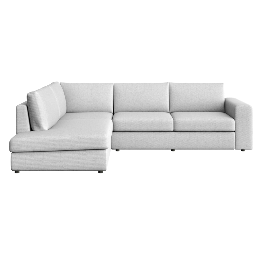 Sofa narożna lewa Baga jasno szara