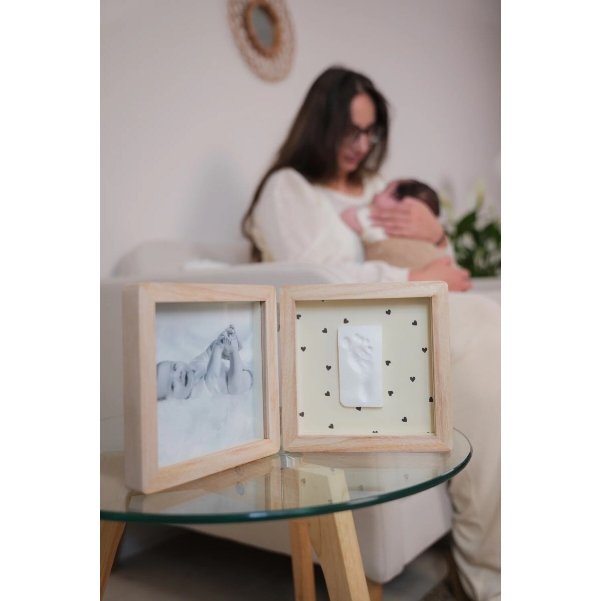 Podwójna ramka na odcisk i zdjęcie Petit Artichaut - Serca