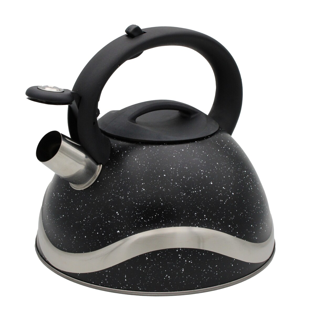 Czajnik stalowy duży 3.0L Tradycyjny z gwizdkiem czarny indukcja BRUNBESTE BB-2275