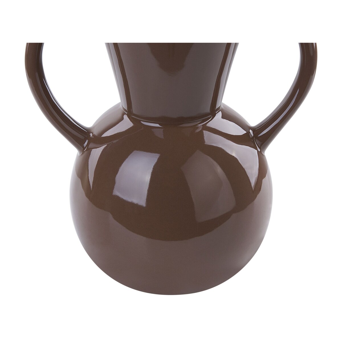 Wazon na kwiaty ceramiczny brązowy ORESTIADA