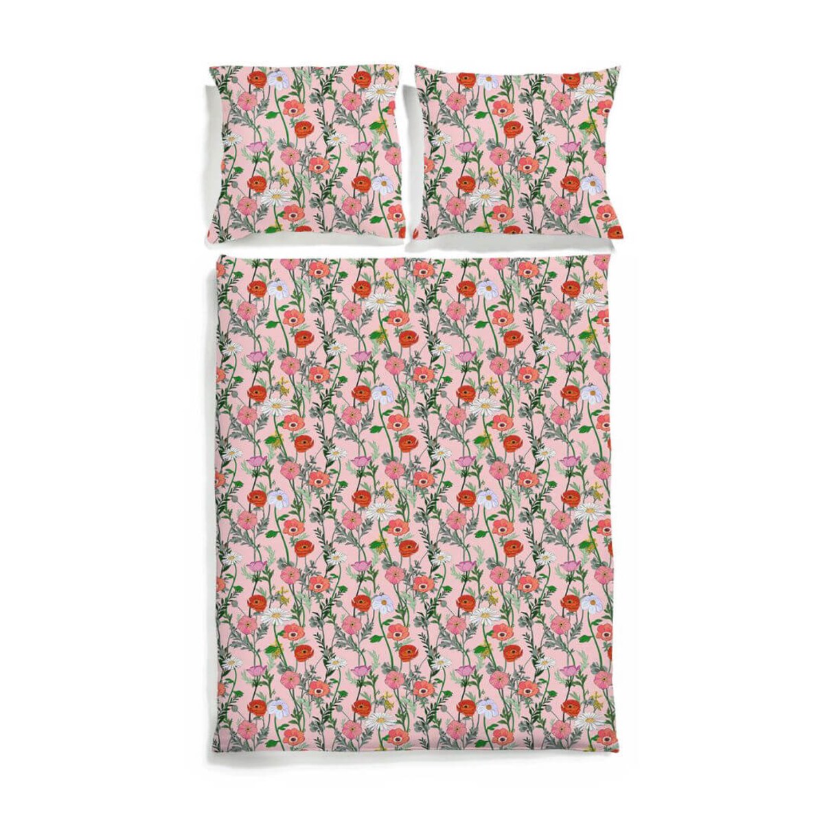 Pościel Makowa polana 200x200 + 2x 70x80 cm