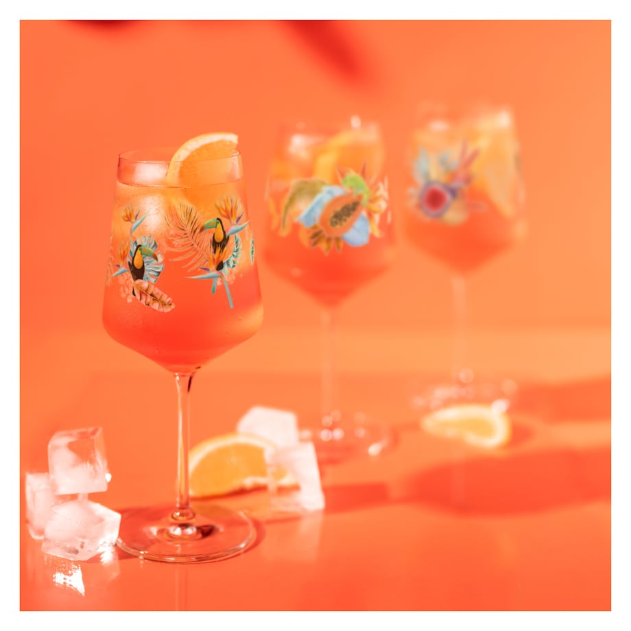 Ritzenhoff Zestaw 4 szt, kieliszków do aperitif Sommerrausch ilustrator R. Richter T. Kuhlmann
