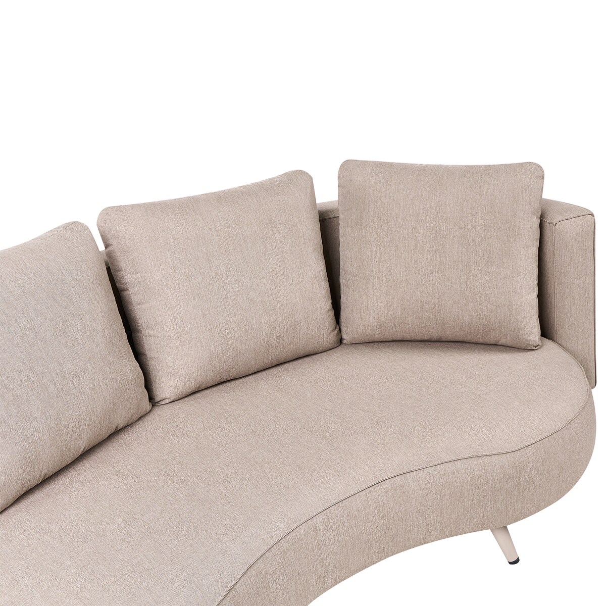 Sofa ogrodowa dla 3 osób PARORI Beżowy Lewostronny