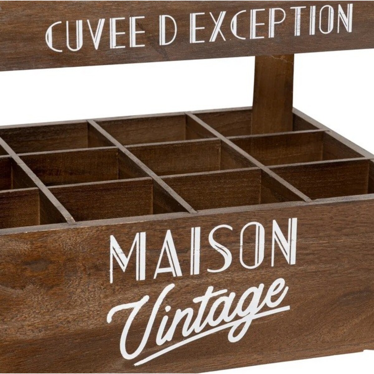 Skrzynka na butelki retro Maison