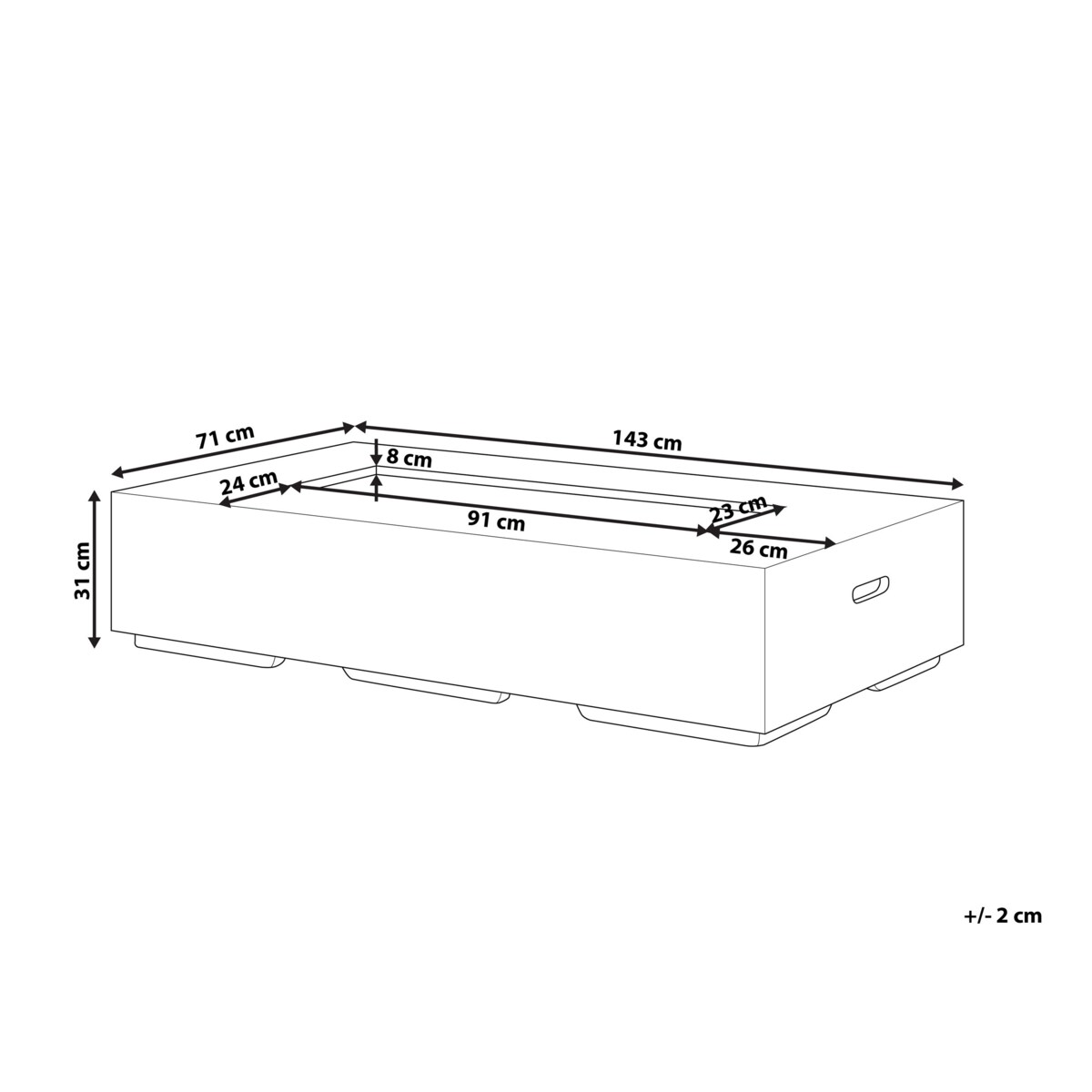 Palenisko ogrodowe szarobeżowe PAVO