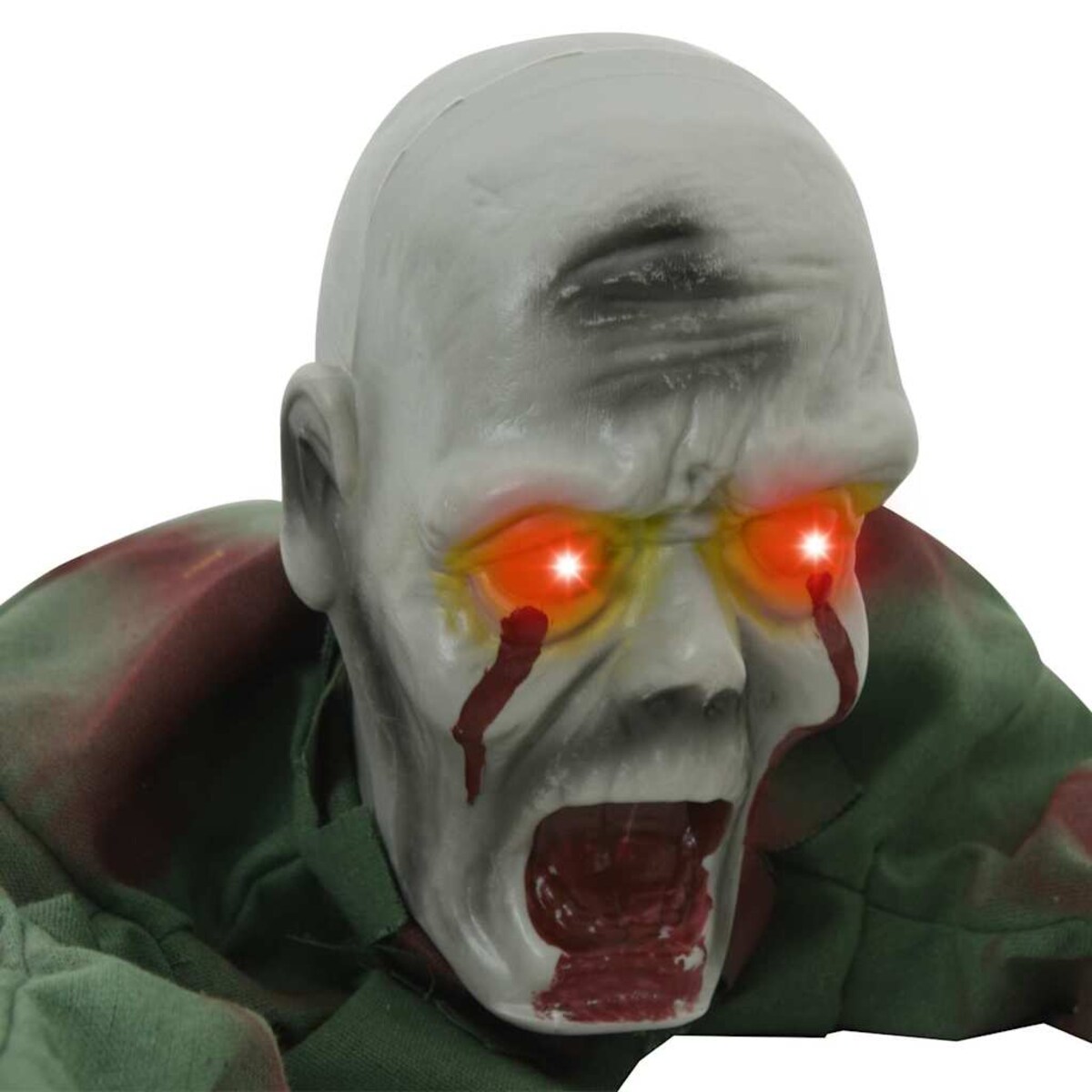 vidaXL Halloween Chodzące Zombie Zielony 112 x 25.5 x 21.5 cm