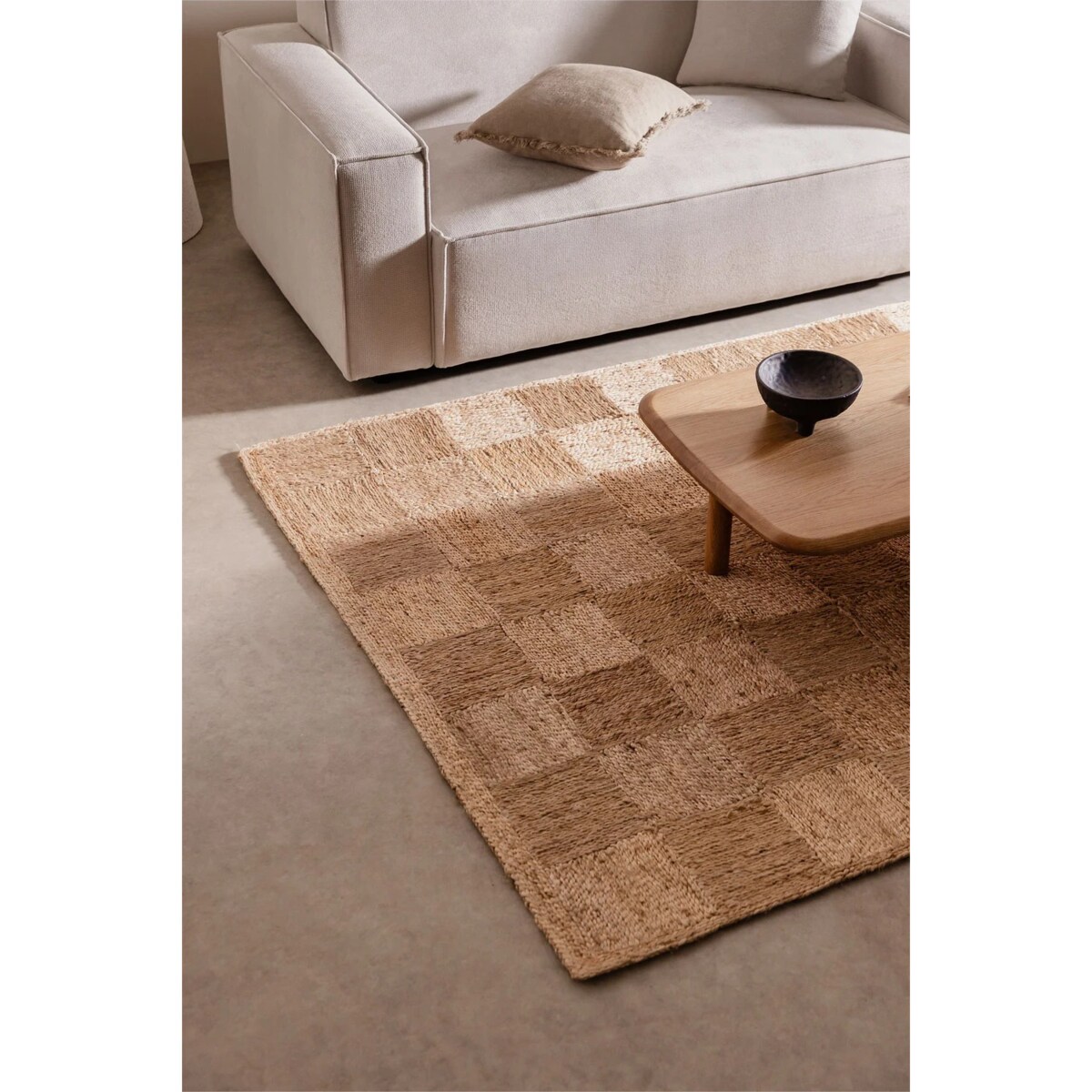 Dywan z juty, hand-made, 160x230 cm Olivarion